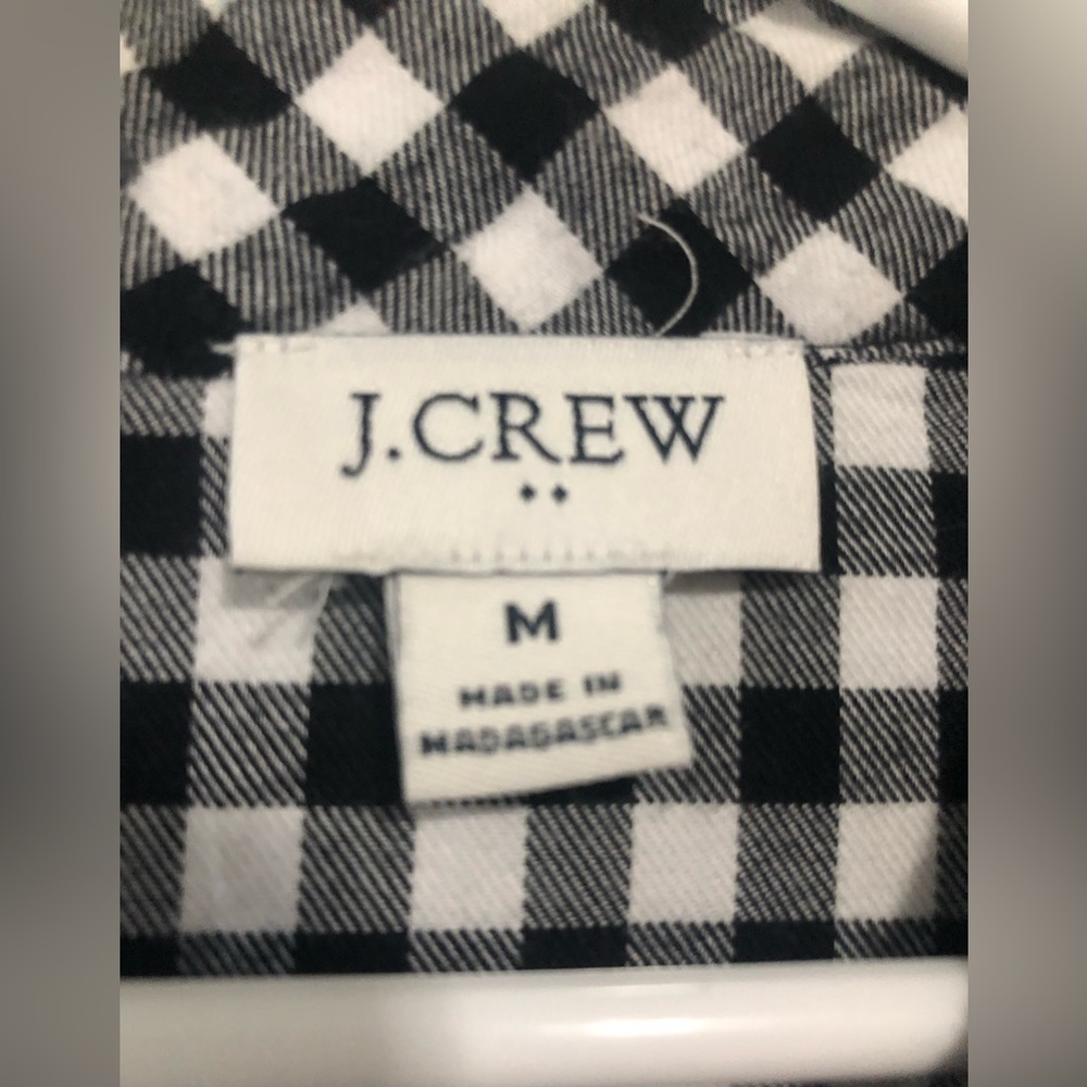 J. Crew plaid gingham drop waist dress in size medium - Picture 4 of 6